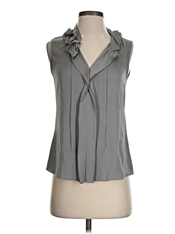Elie Tahari Sleeveless Silk Top (view 1)