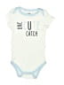 Hb 100% Cotton Graphic Ivory Short Sleeve Onesie Size 3-6 mo - photo 1