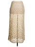 H&M 100% Polyester Tan Casual Skirt Size S - photo 2