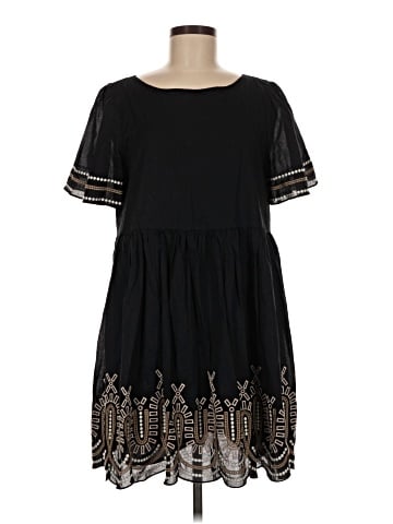 Madewell Embroidered Eyelet Puff-Sleeve Mini Dress (view 1)