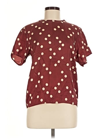 Anna and Frank Short Sleeve Silk Top (view 1)