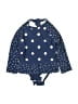 OshKosh B'gosh Polka Dots Blue One Piece Swimsuit 6-9 MO / 9 MO - photo 1