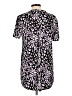 Cato Animal Print Purple Short Sleeve Blouse Size L - photo 2