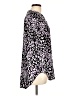 Cato Animal Print Purple Short Sleeve Blouse Size L - photo 4