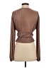Zara 100% Polyester Brown Long Sleeve Blouse Size S - photo 2