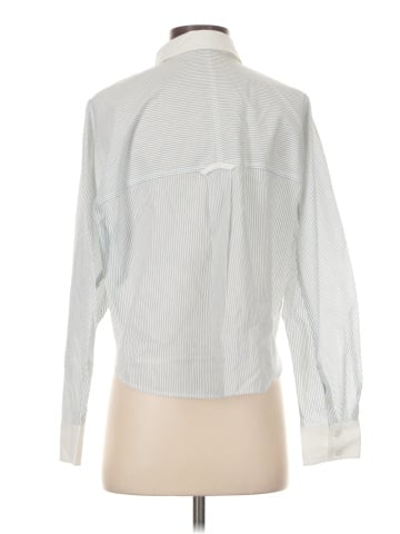 Madewell Flap-Pocket Crop Button-Up Shirt in Poplin (view 2)