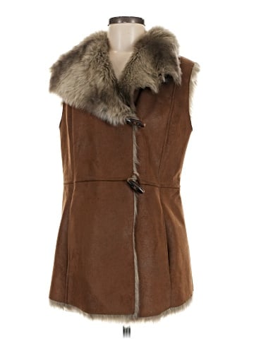 Ellen Tracy Faux Fur Vest (view 1)
