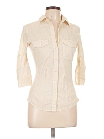 James Perse 3/4 Sleeve Button-Down Shirt (view 1)