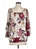 Perseption Concept Burgundy 3/4 Sleeve Blouse Size L - photo 1