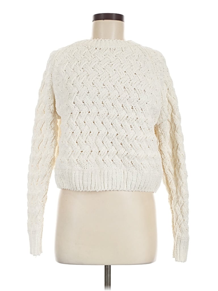 Pre-owned Kendall & Kylie Turtleneck Sweater In Ivory