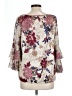 Perseption Concept Burgundy 3/4 Sleeve Blouse Size L - photo 2