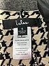 Lulus Houndstooth Black Formal Skirt Size S - photo 4
