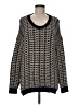 Vince. 100% Cotton Houndstooth Black Pullover Sweater Size M - photo 1