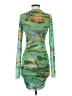 AFRM Graphic Green Cocktail Dress Size XS - photo 2