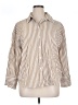 Alexander Jordan Stripes Tan 3/4 Sleeve Blouse Size XL - photo 1