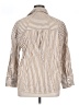 Alexander Jordan Stripes Tan 3/4 Sleeve Blouse Size XL - photo 2