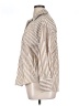 Alexander Jordan Stripes Tan 3/4 Sleeve Blouse Size XL - photo 5