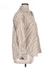 Alexander Jordan Stripes Tan 3/4 Sleeve Blouse Size XL - photo 4