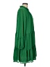 CeCe 100% Polyester Solid Green Casual Dress Size L - photo 4