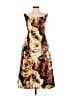Julia Jordan 100% Polyester Print Brown Cocktail Dress Size 4 - photo 1