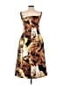 Julia Jordan 100% Polyester Print Brown Cocktail Dress Size 4 - photo 2