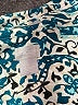 Chico's Animal Print Teal 3/4 Sleeve Button-Down Shirt Size XXL (4) - photo 7