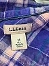 L.L.Bean 100% Cotton Plaid Blue Long Sleeve Button-Down Shirt Size M - photo 7