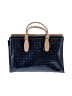 Arcadia 100% Leather Polka Dots Blue Leather Tote One size - photo 2