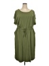 Torrid Solid Green Casual Dress Size 4X Plus (4) - photo 1