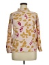 Boden Print Gold Ivory Long Sleeve Blouse Size XL - photo 1