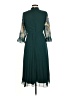 ASOS 100% Polyester Floral Teal Cocktail Dress Size 6 - photo 2