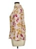 Boden Print Gold Ivory Long Sleeve Blouse Size XL - photo 5