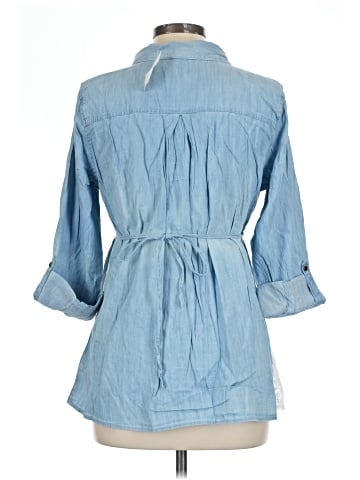 Motherhood 3/4 Sleeve Button-Down Shirt (view 2)