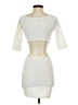 TOBI Solid Ivory Cocktail Dress Size S - photo 2