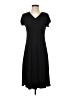 Elementz 100% Polyester Solid Black Casual Dress Size S - photo 1