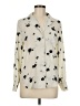Who What Wear 100% Polyester Floral Ivory Long Sleeve Blouse Size M - photo 1