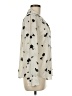 Who What Wear 100% Polyester Floral Ivory Long Sleeve Blouse Size M - photo 4