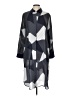 Chico's 100% Polyester Graphic Gray Casual Dress Size Lg (2) - photo 1