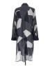Chico's 100% Polyester Graphic Gray Casual Dress Size Lg (2) - photo 2