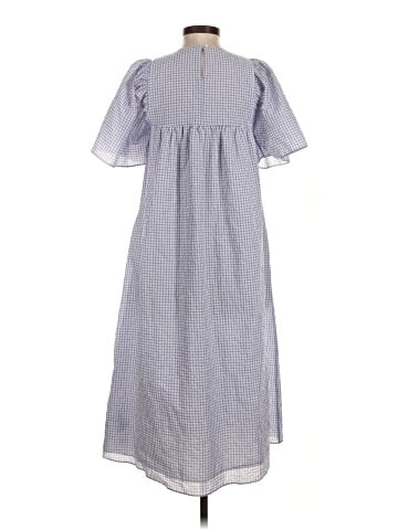 Madewell Flutter-Sleeve Caftan Dress in Gingham (view 2)