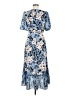 Donna Morgan 100% Polyester Floral Multi Color Blue Casual Dress Size 6 - photo 2