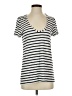 Splendid Stripes Ivory Short Sleeve T-Shirt Size S - photo 1