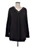 Apt. 9 100% Polyester Black Long Sleeve Blouse Size M - photo 1