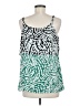 CAbi 100% Polyester Green Sleeveless Blouse Size M - photo 2