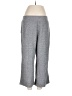 Lands' End Chevron-herringbone Gray Casual Pants Size M - photo 1