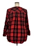 Cato Plaid Red 3/4 Sleeve Blouse Size 18 - 20 - photo 2