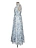 Max Studio 100% Cotton Paisley Blue Cocktail Dress Size XXS (estimated) - photo 5