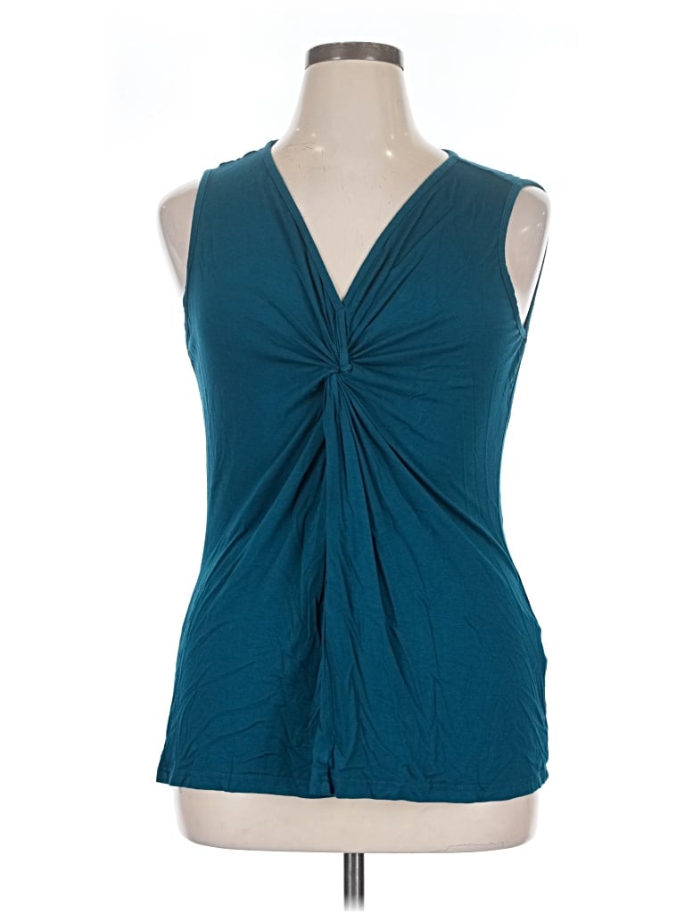 Pre-owned Bloomchic Sleeveless Blouse In Teal