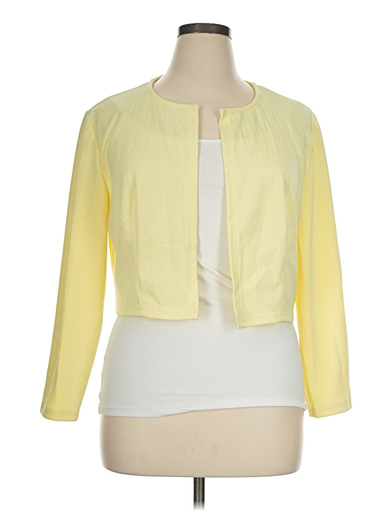 Pre-owned Unbranded Cardigan Sweater In Yellow