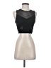Sparkle & Fade 100% Polyester Black Sleeveless Top Size S - photo 1